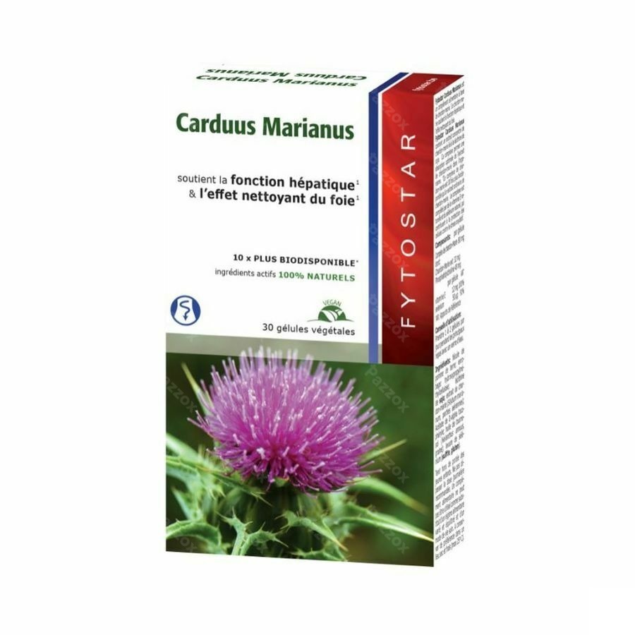 Fytostar Carduus Marianus Complément Alimentaire 30 Capsules