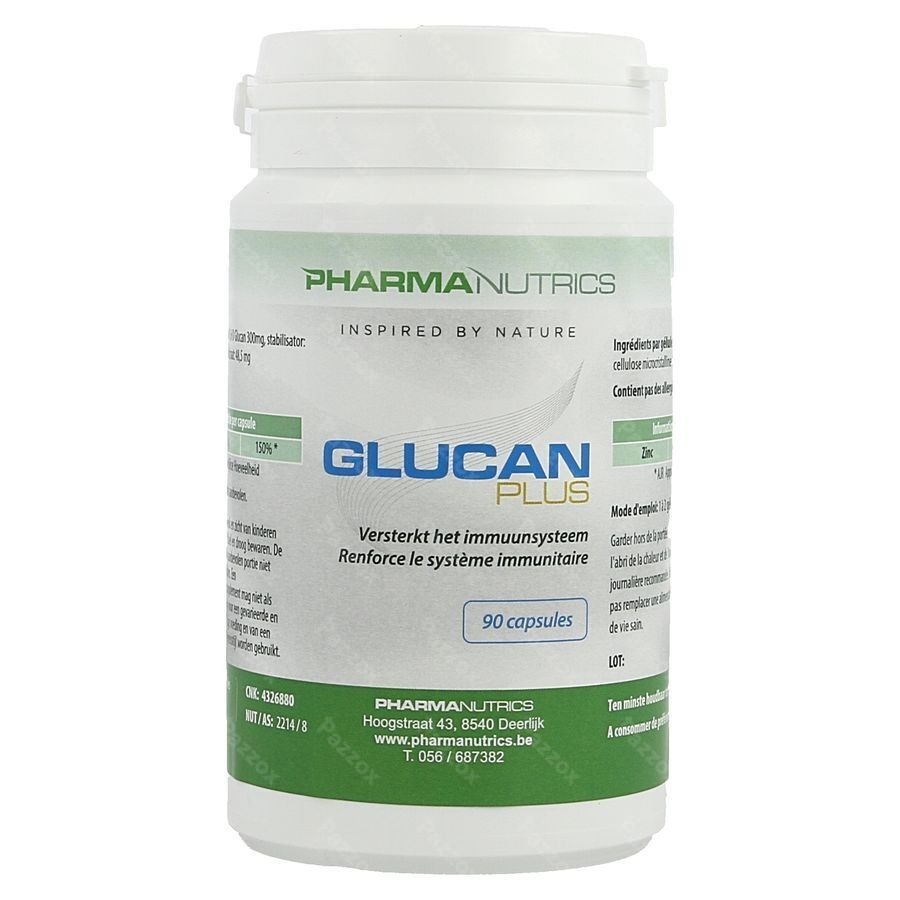 Glucan Plus Active Immun. V-caps 90 Pharmanutrics