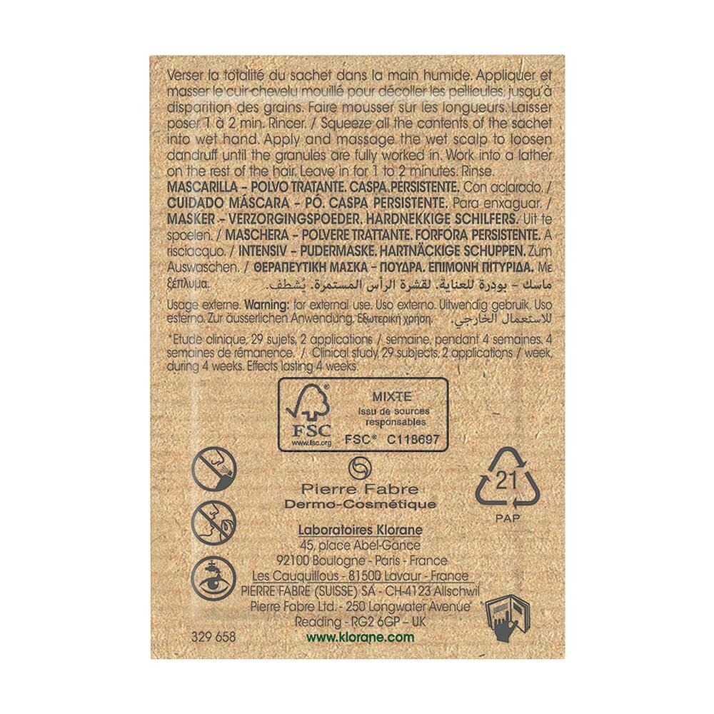 Klorane Capil. Masque Pdr Traitant Galanga 8x3g