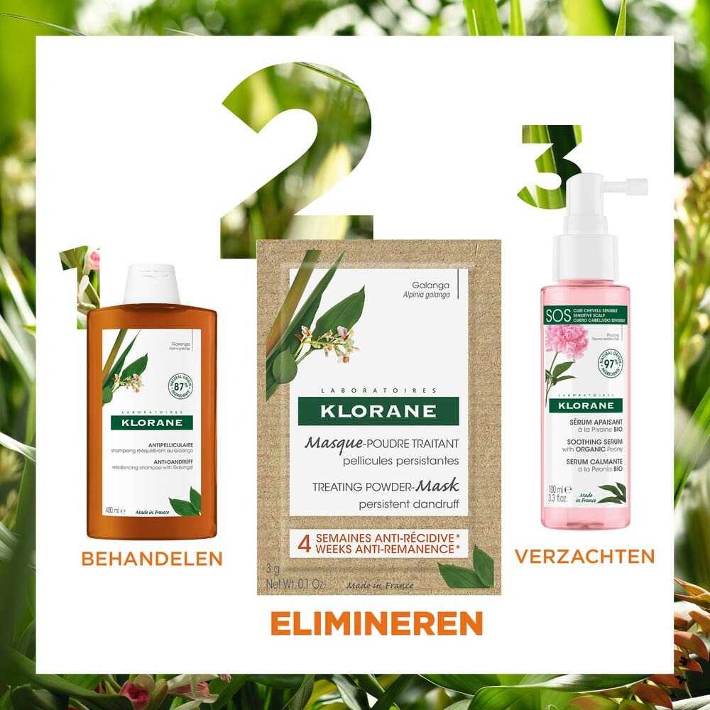 Klorane Capil. Masker Verzorging Pdr Galanga 8x3g