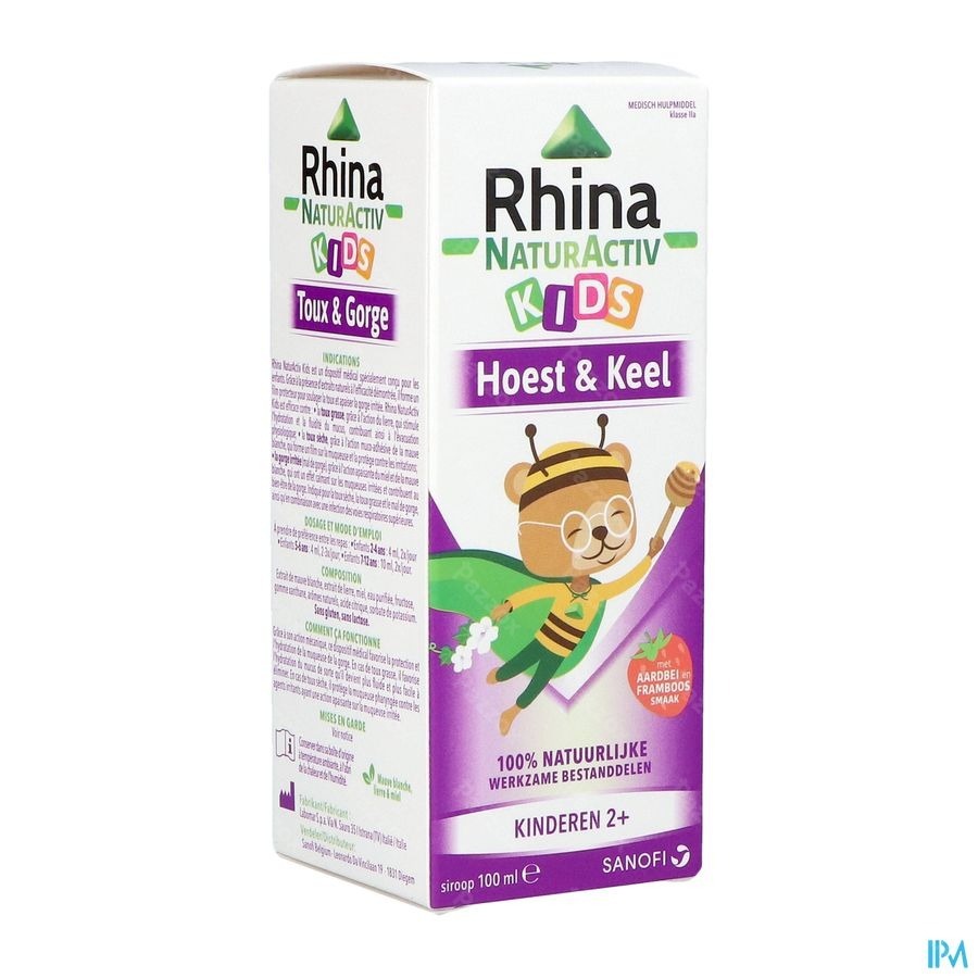 Rhina NaturActiv Kids Hoest Siroop 100ml