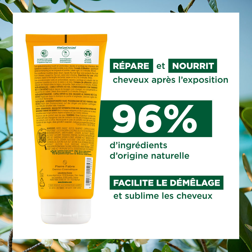 Klorane Capil. Ap/sh Tamanu&monoi Bio 200ml