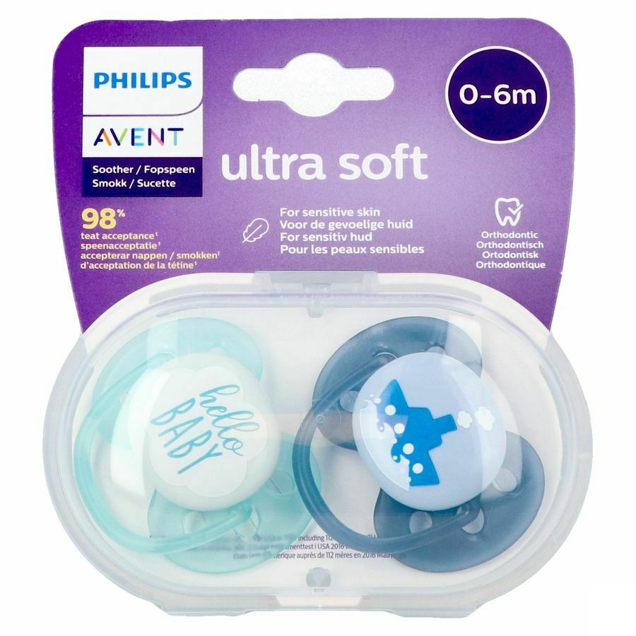 Philips Avent Fopspeen 0m+ Soft Boy