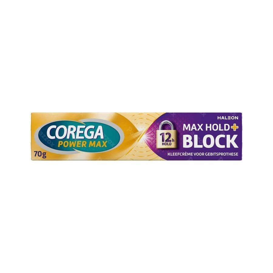 Corega Max Hold + Block Kleefcrème 70g