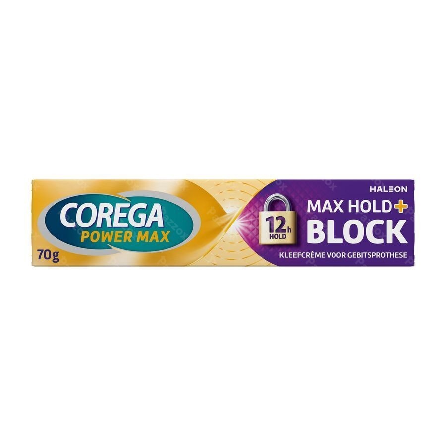 Corega Max Hold + Block Kleefcrème 70g