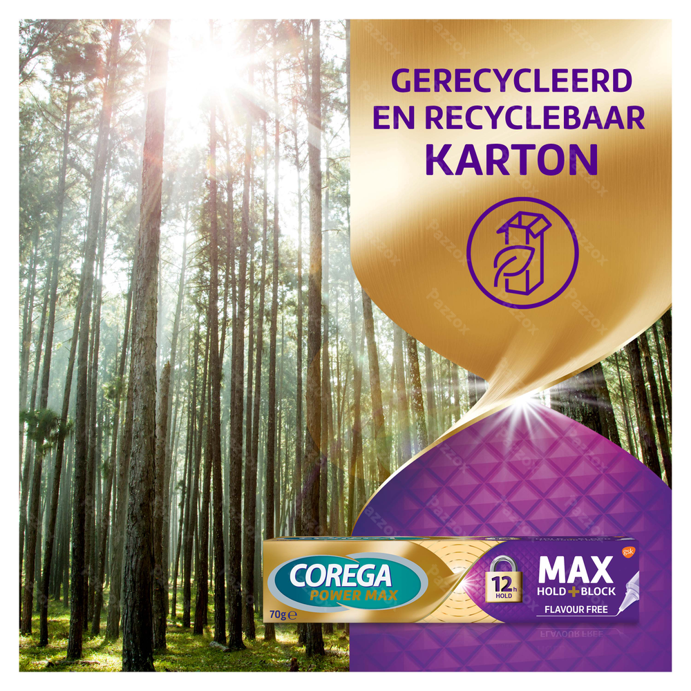 Corega Max Hold + Block Kleefcrème 70g