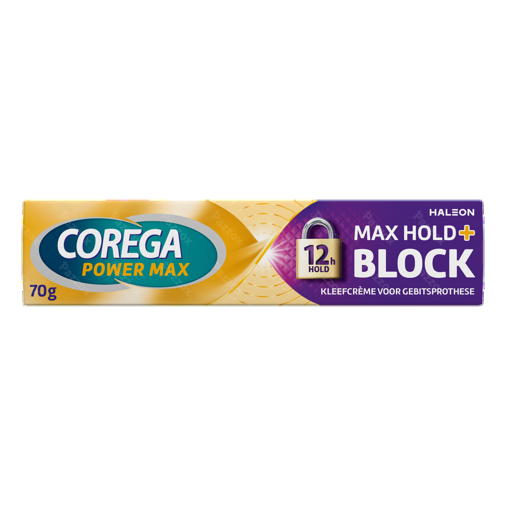 Corega Max Hold + Block Kleefcrème 70g