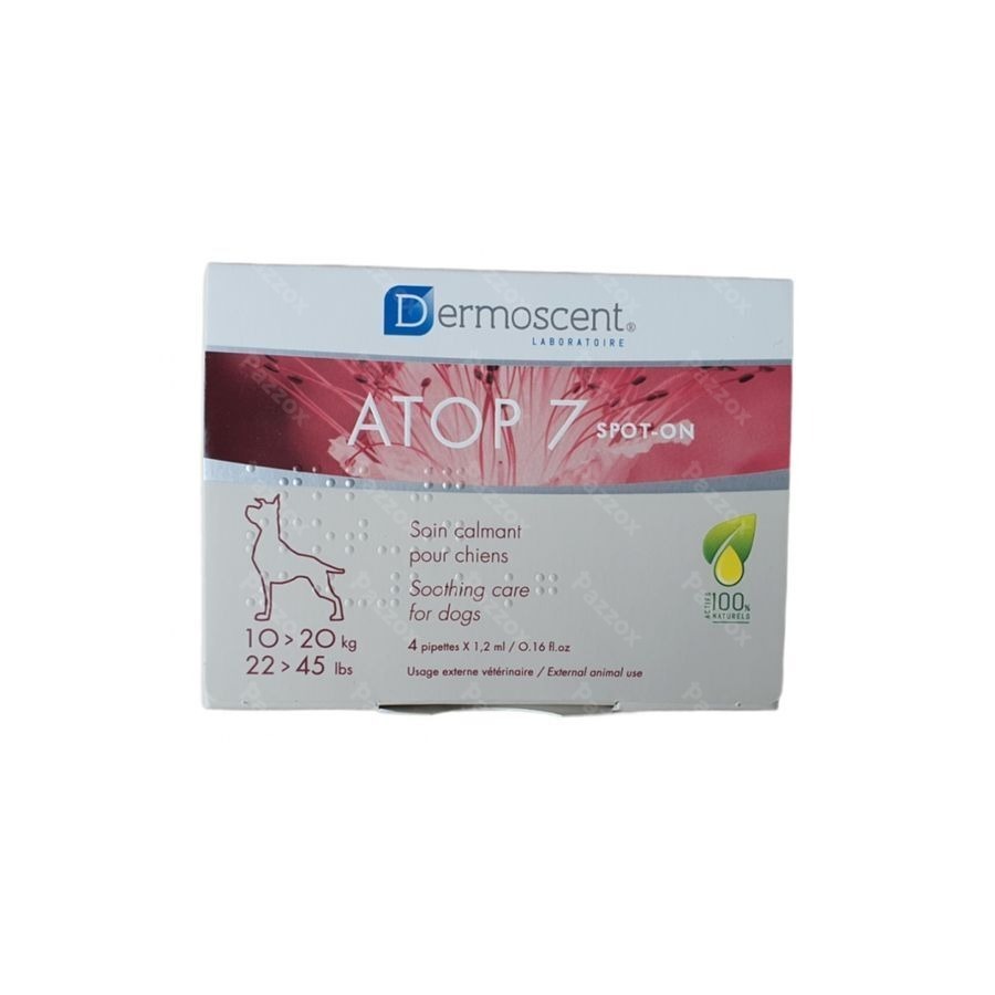 Dermoscent Atop 7 Spot On Chien 10-20kg 4x1,2ml