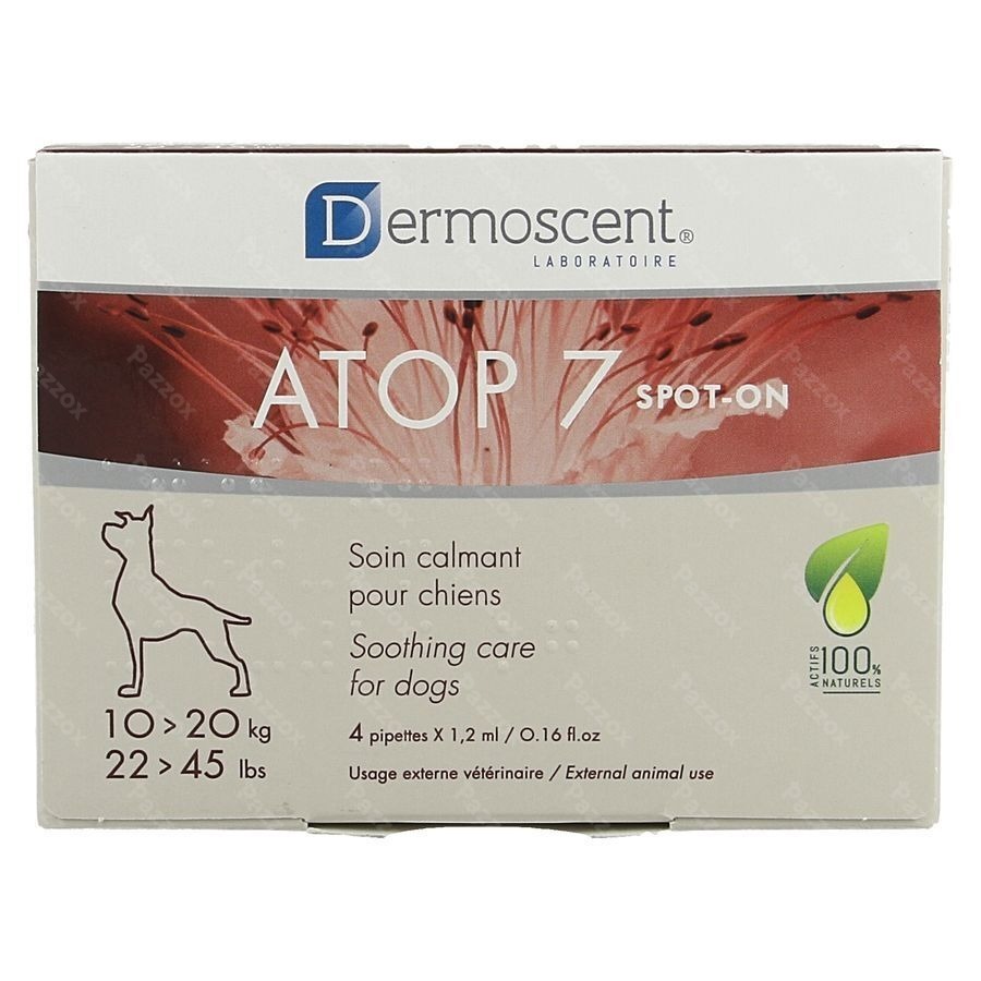 Dermoscent Atop 7 Spot On Chien 10-20kg 4x1,2ml