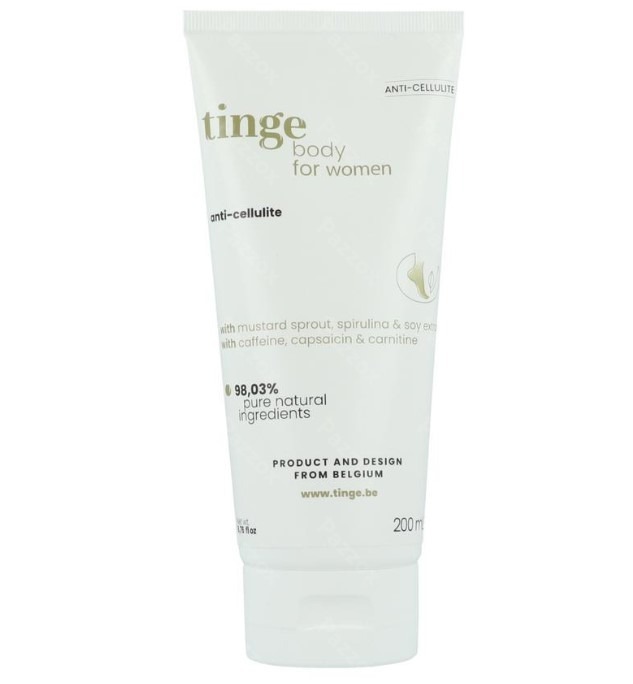 Tinge Femmes A/cellulite Creme Tube 200ml