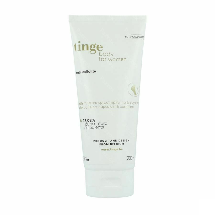 Tinge Femmes A/cellulite Creme Tube 200ml