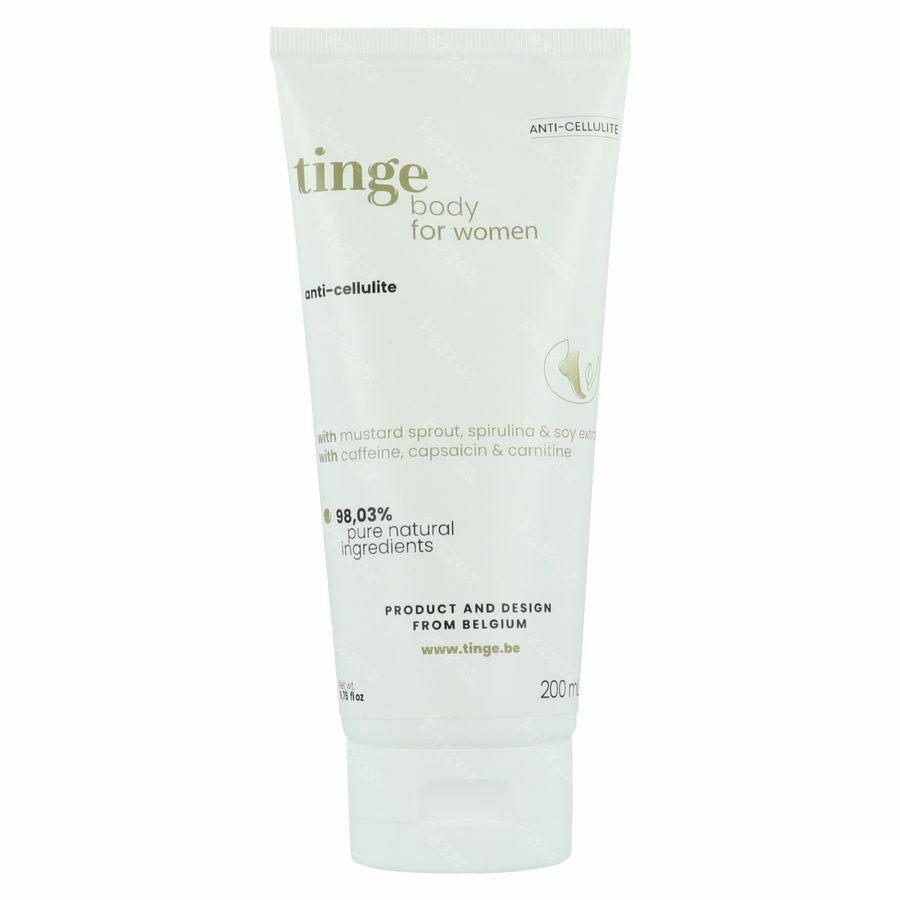 Tinge Femmes A/cellulite Creme Tube 200ml