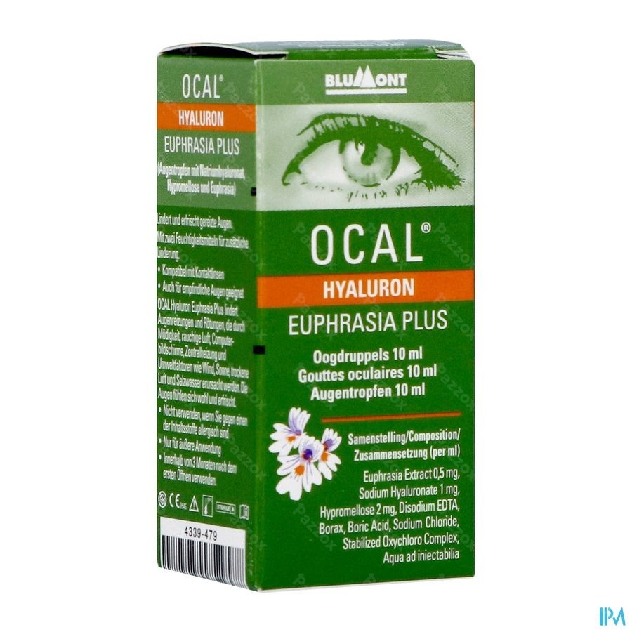 Ocal Hyaluron Euphrasia Plus 10ml