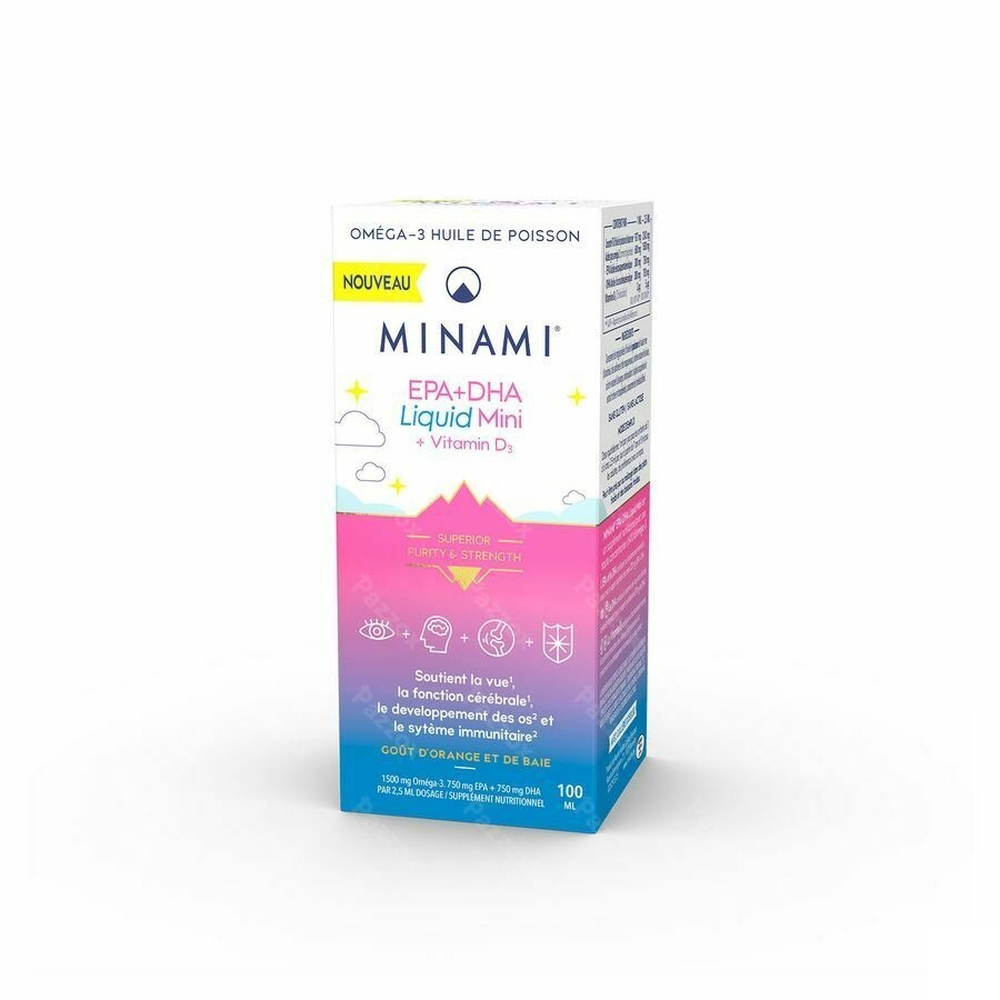 Minami Epa+dha Liquid Mini + Vit D3 Fl 100ml