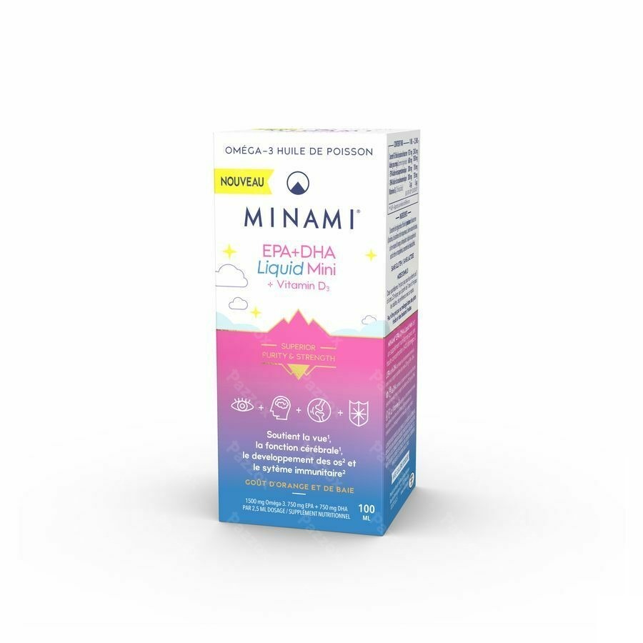 Minami Epa+dha Liquid Mini + Vit D3 Fl 100ml
