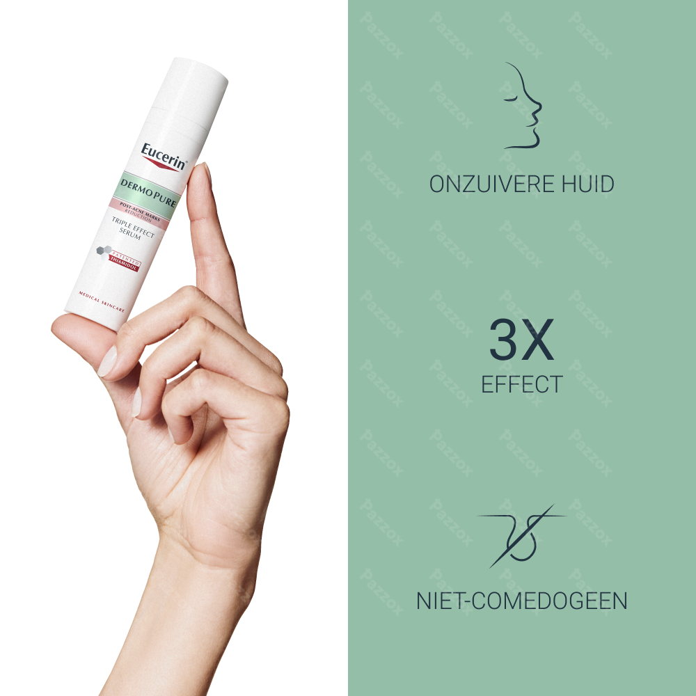 Eucerin Dermopure Triple Action Serum Post-Acne Vlekken Onzuivere Huid 40ml
