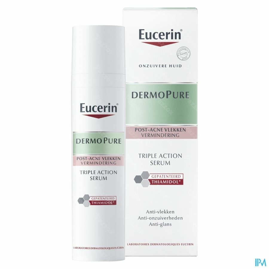 Eucerin Dermopure Triple Action Serum Post-Acne Vlekken Onzuivere Huid 40ml