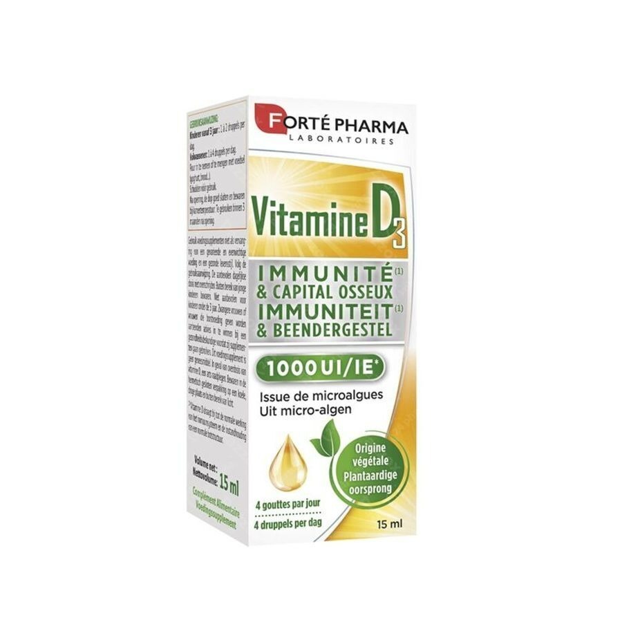 Vitamine D3 1000 UI Gouttes Végétales 15ml