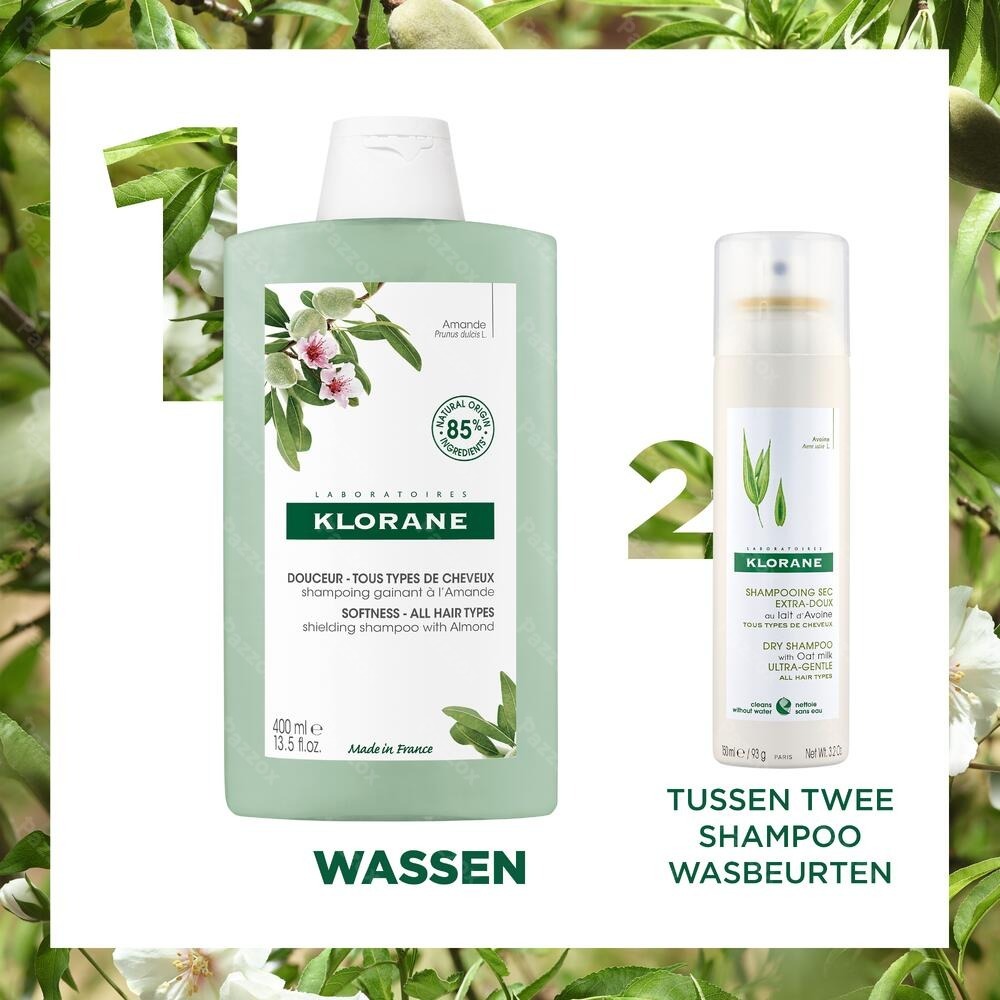 Klorane Omhullende Shampoo Amandel 200ml