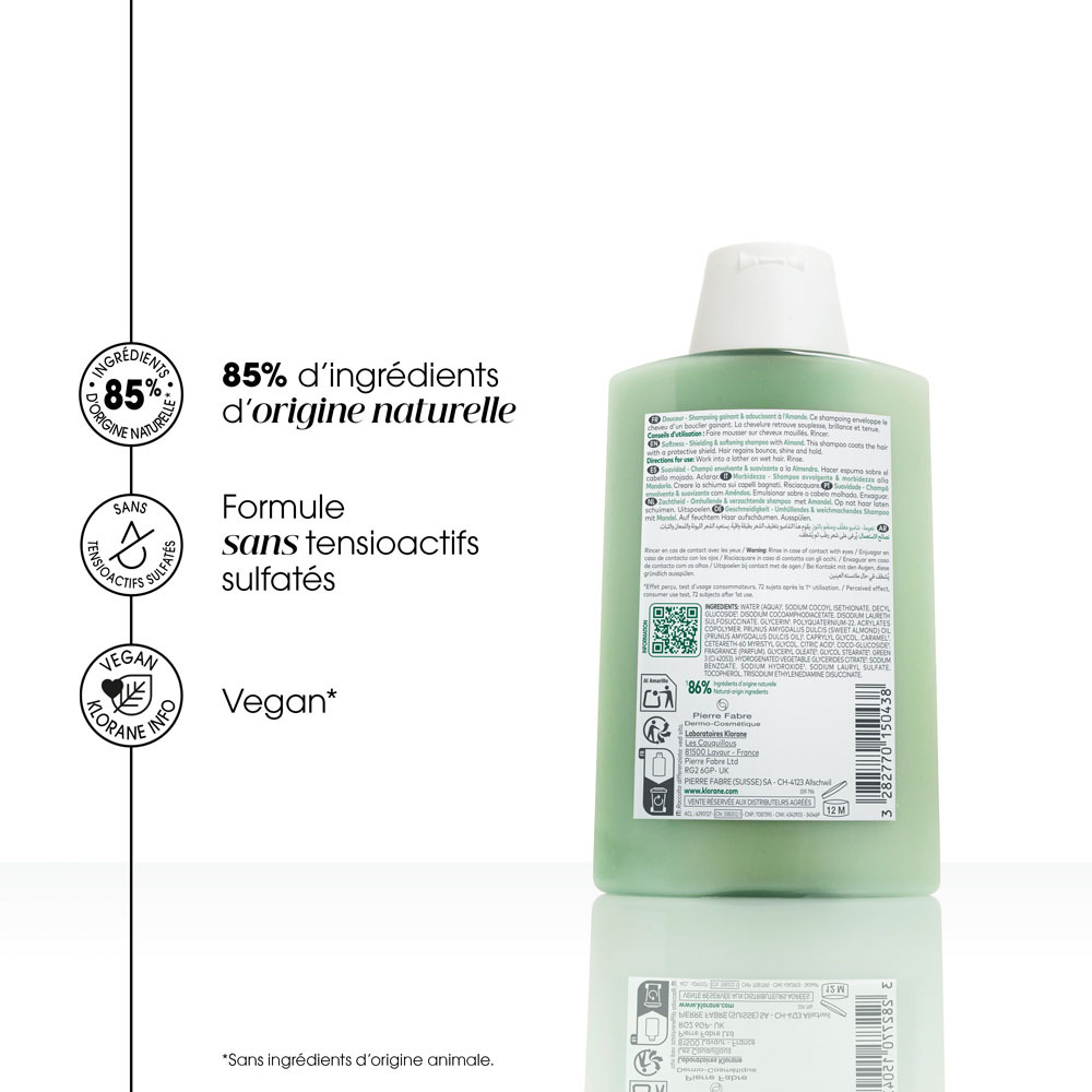 Klorane Shampooing Gainant Amande 200ml