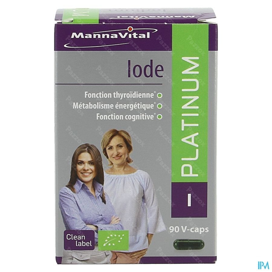 Mannavital Iode Platinum Bio V-caps 90