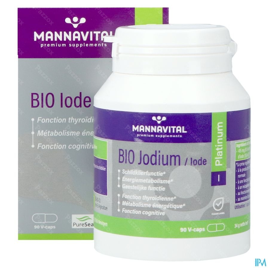 Mannavital Iode Platinum Bio V-caps 90