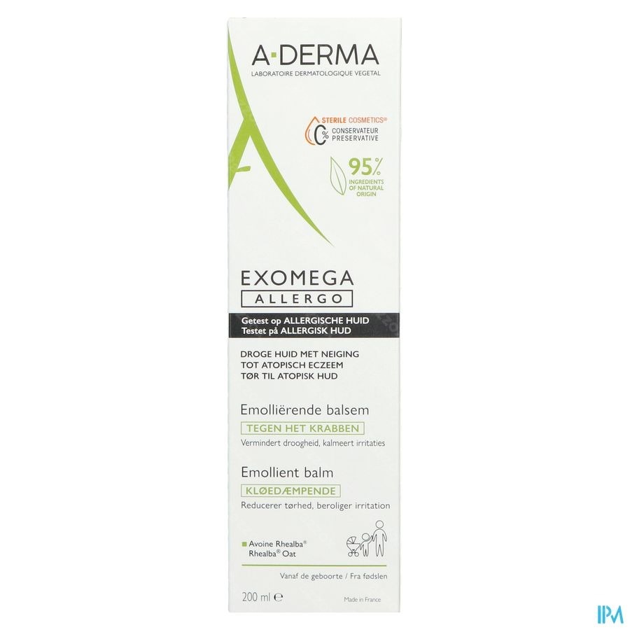 A-Derma Exomega Allergo Verzachtende Balsem 200ml