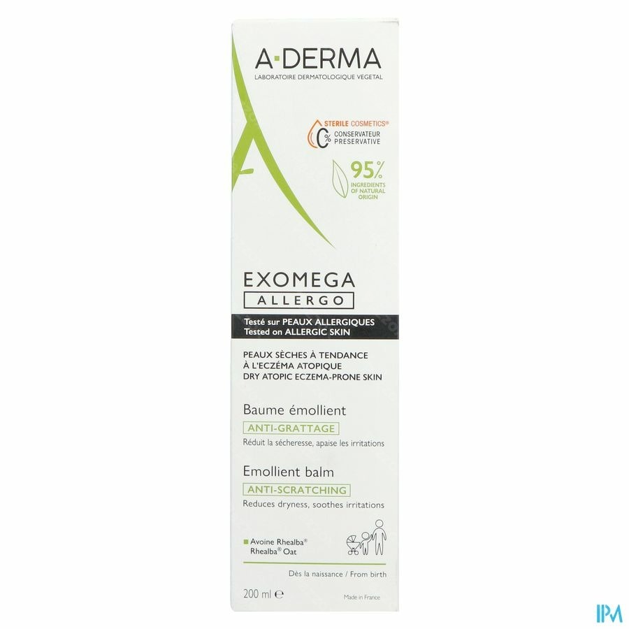 A-Derma Exomega Allergo Baume Emollient 200ml
