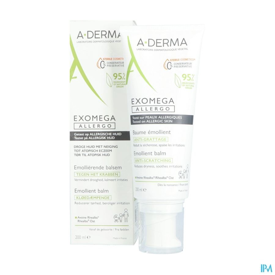 A-Derma Exomega Allergo Verzachtende Balsem 200ml