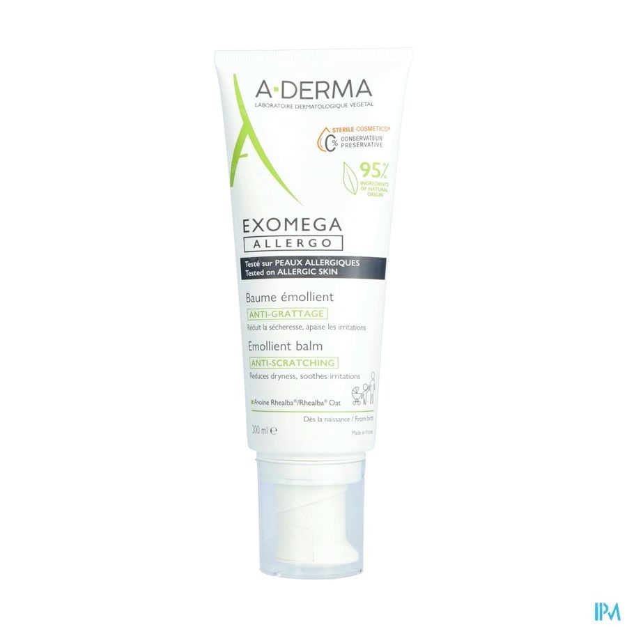 A-Derma Exomega Allergo Baume Emollient 200ml