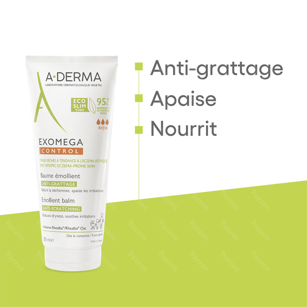 A-Derma Exomega Control Baume Emollient 200ml