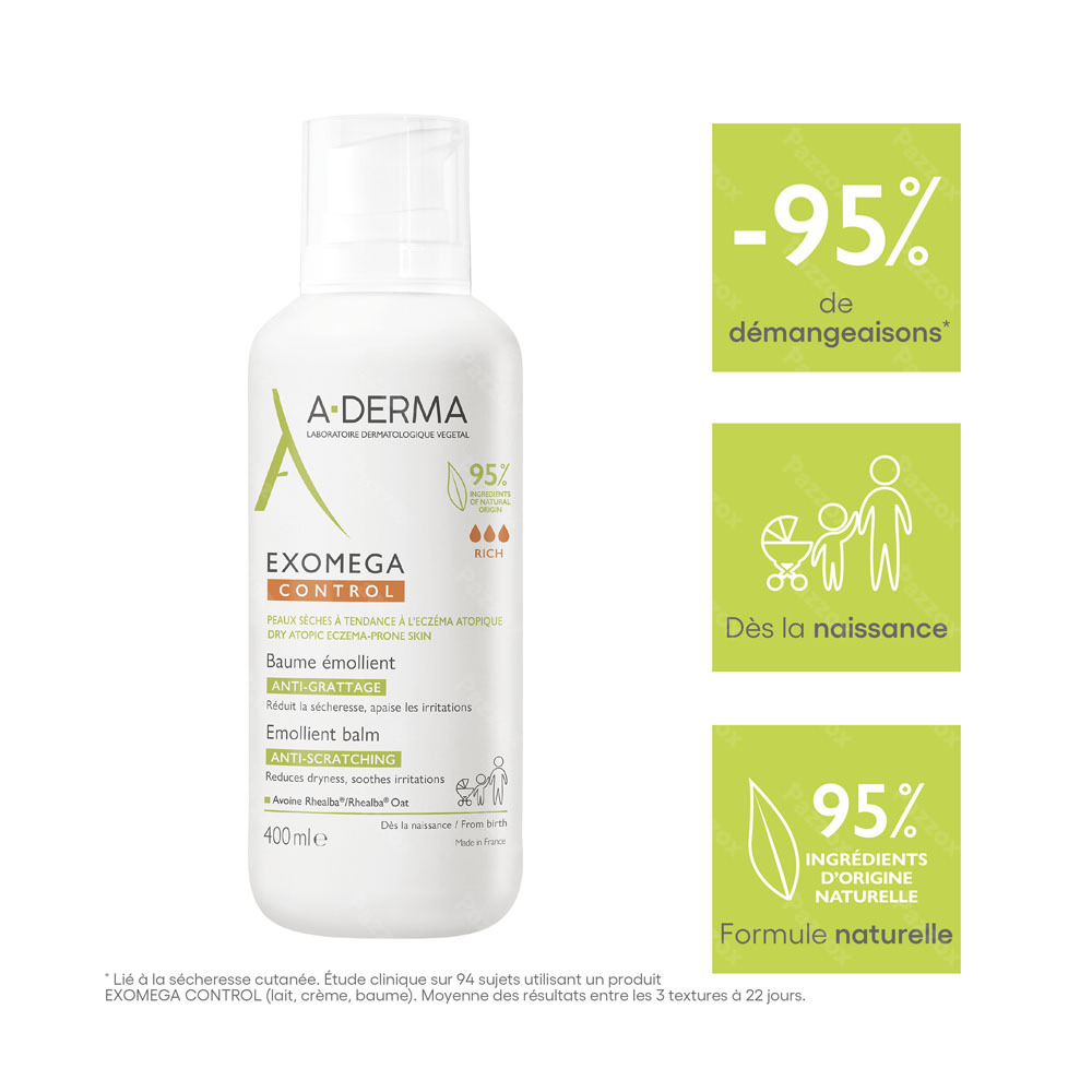 A-Derma Exomega Control Creme Emolliente Anti- Grattage 400 ml