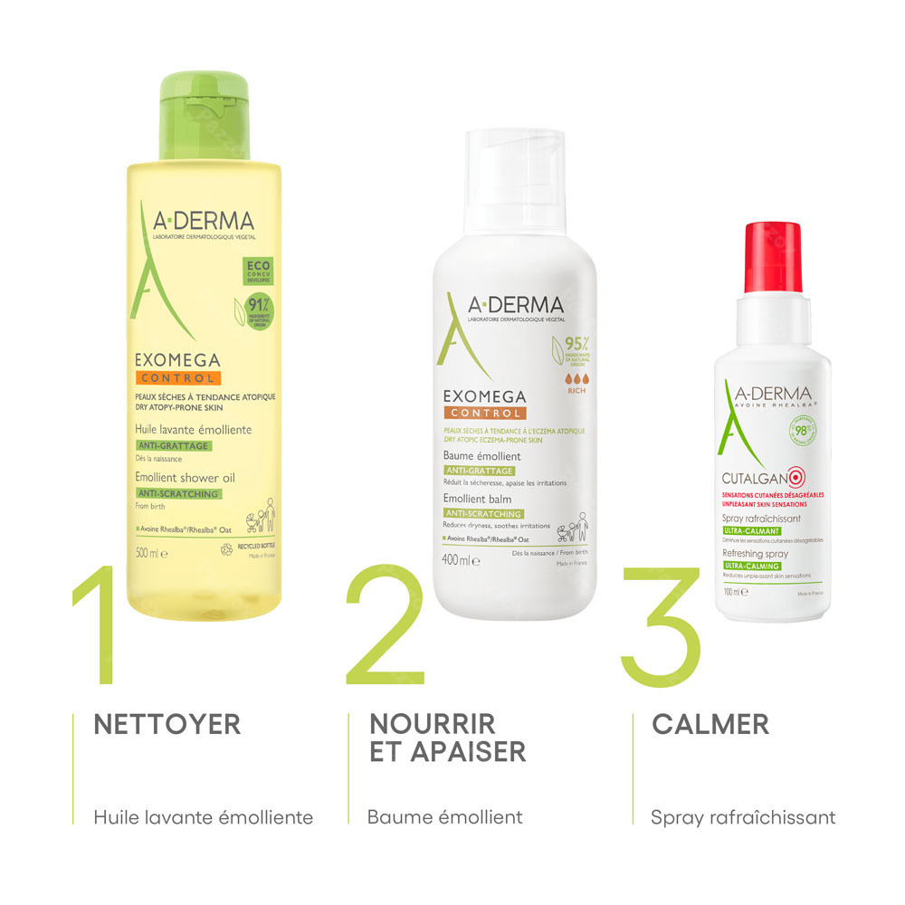 A-Derma Exomega Control Creme Emolliente Anti- Grattage 400 ml