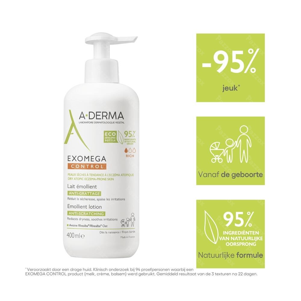A-Derma Exomega Control Verzachtende Melk 400ml