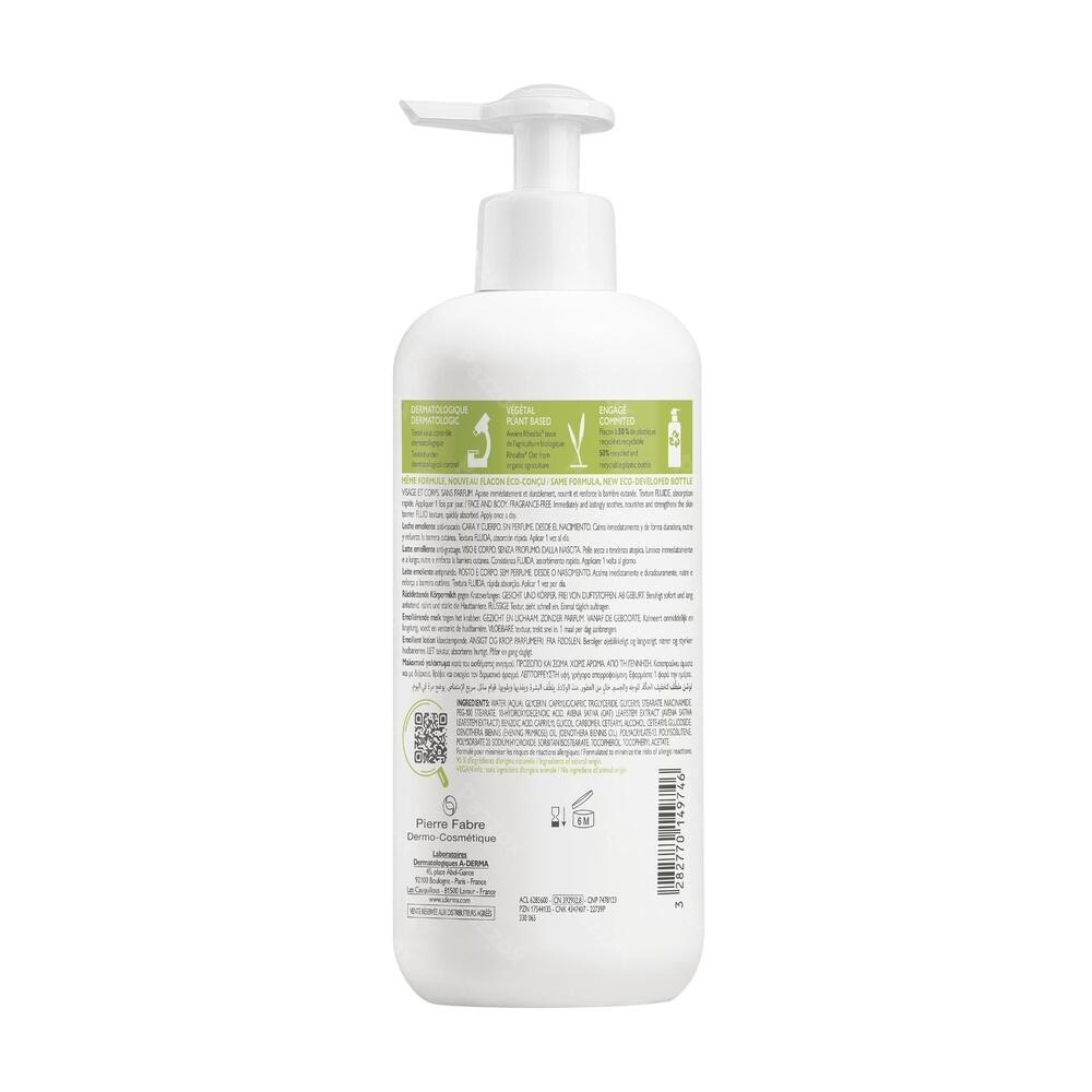 A-Derma Exomega Control Lait Emollient 400ml