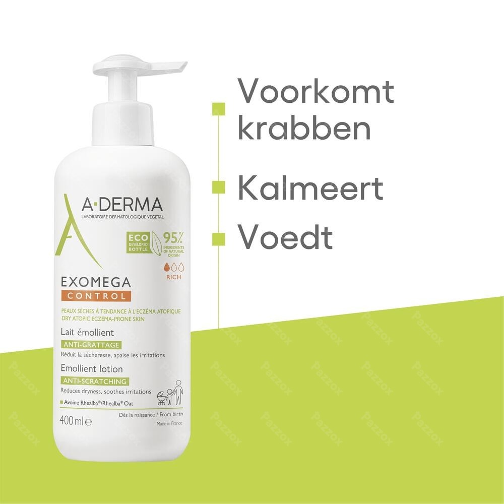 A-Derma Exomega Control Verzachtende Melk 400ml