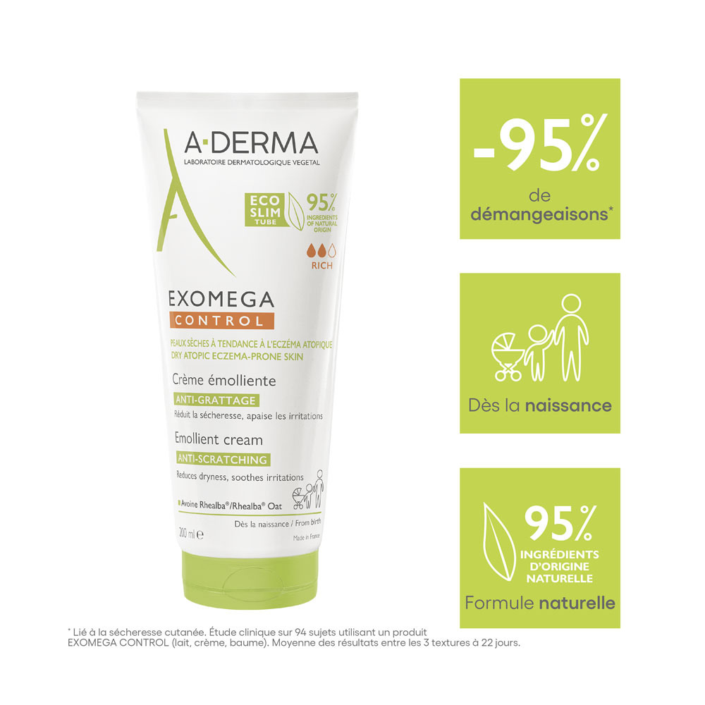 A-Derma Exomega Control Crème Emollient 200ml