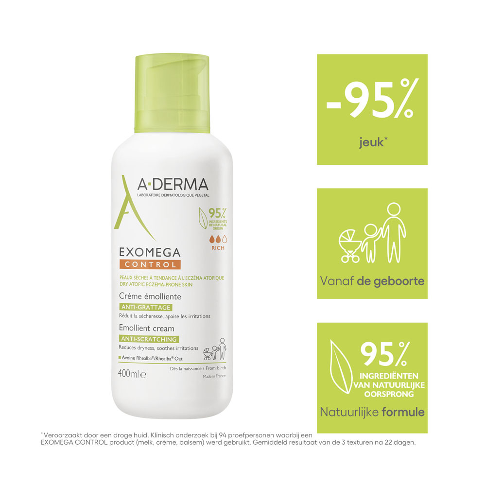 A-Derma Exomega Control Verzachtende Crème 400ml