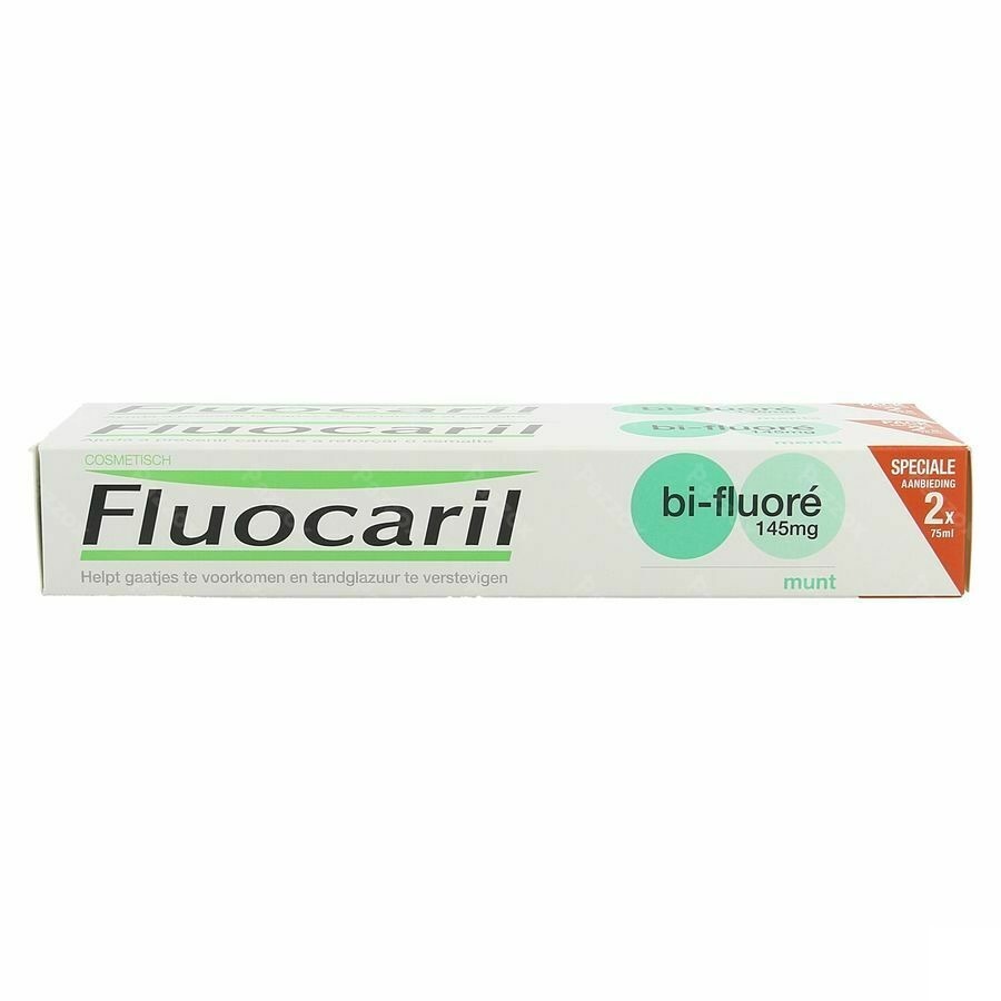 Fluocaril Dentifrice Bi-fluore 145 Menthe 2x75ml