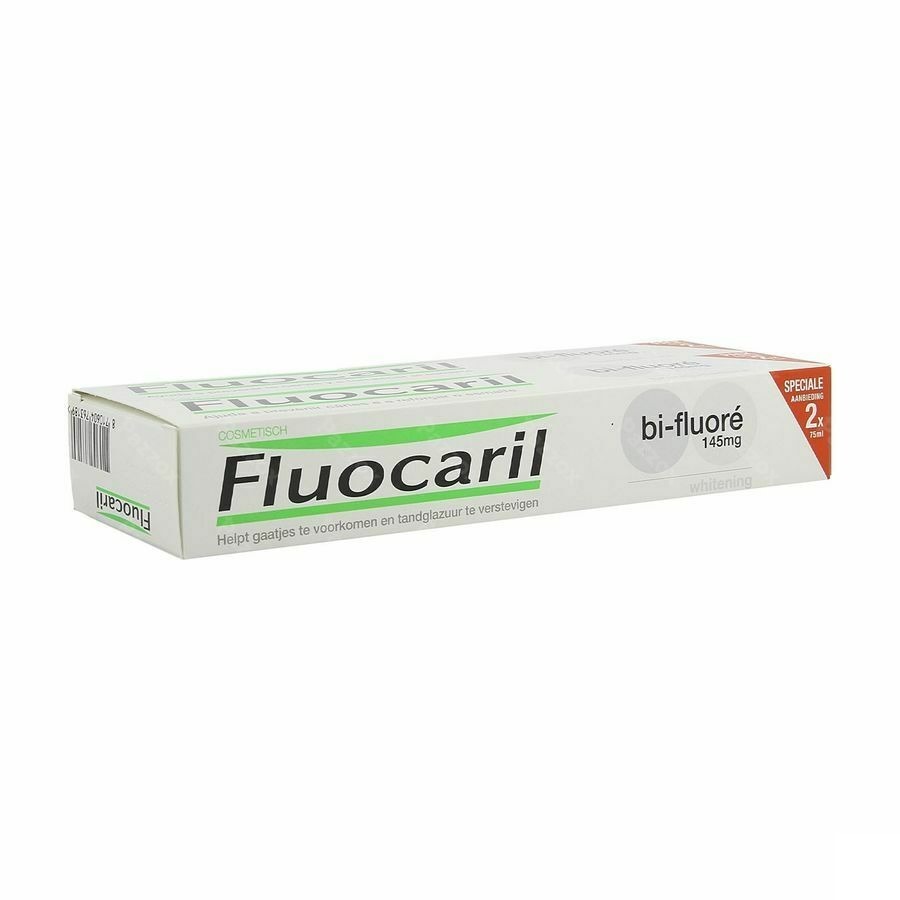 Fluocaril Dentifrice Bi-fluore 145 Blanche 2x75ml