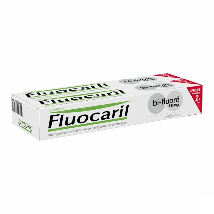 Fluocaril Tandpasta Bi-fluore 145 White 2x75ml