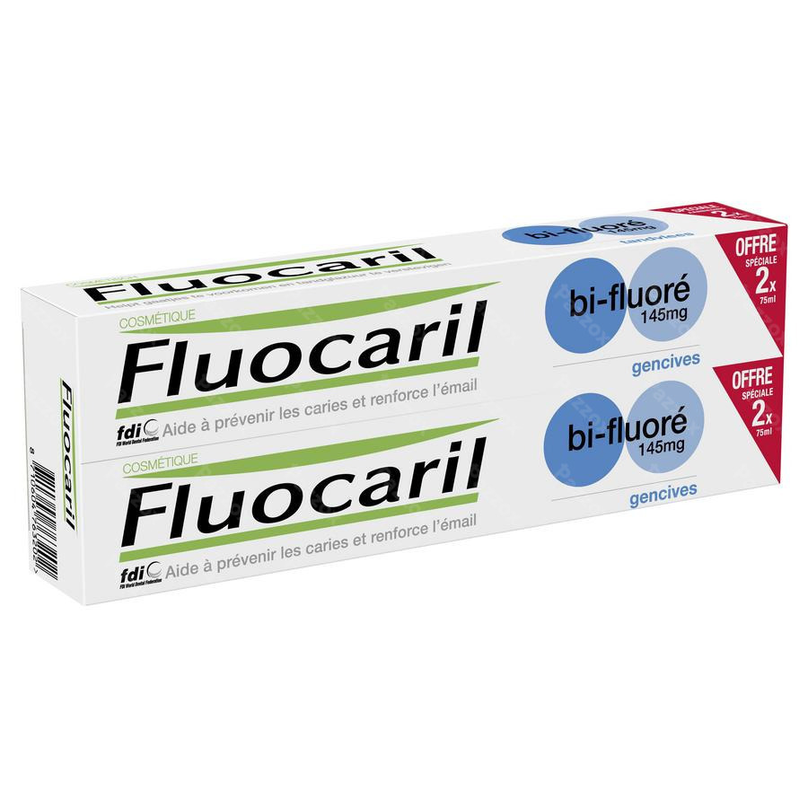 Fluocaril Dentifrice Bi-fluore 145 Gencives 2x75ml