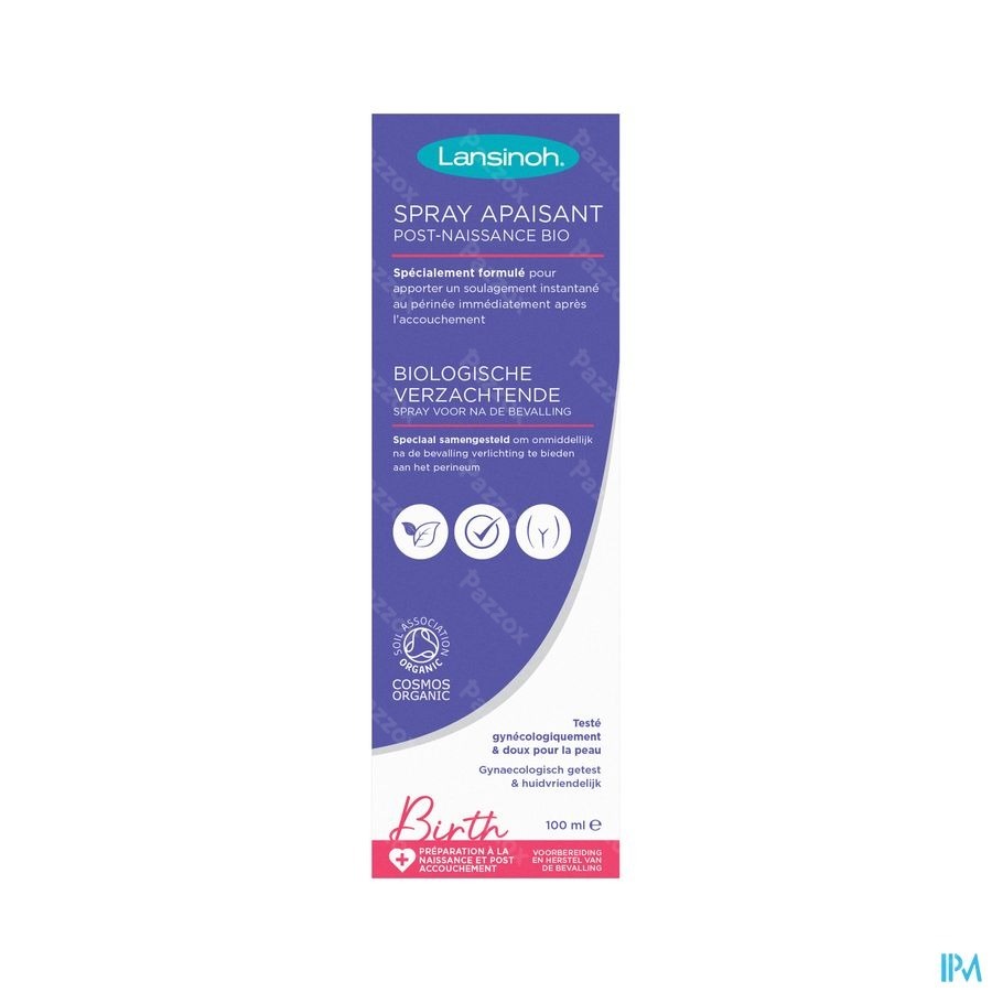Lansinoh Verzachtende Spray Na Bevalling Bio 100ml