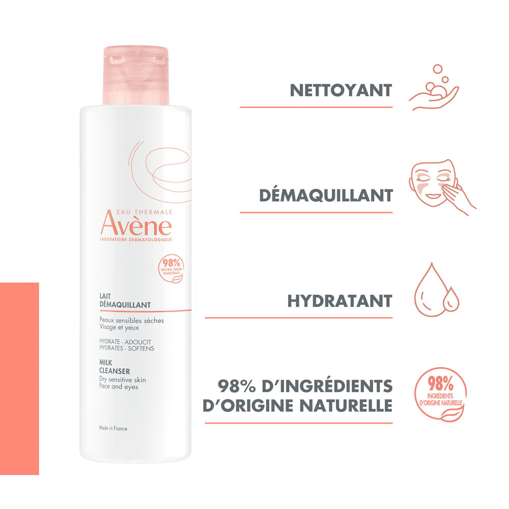 Avène Les Essentiels Lait Démaquillant 200ml