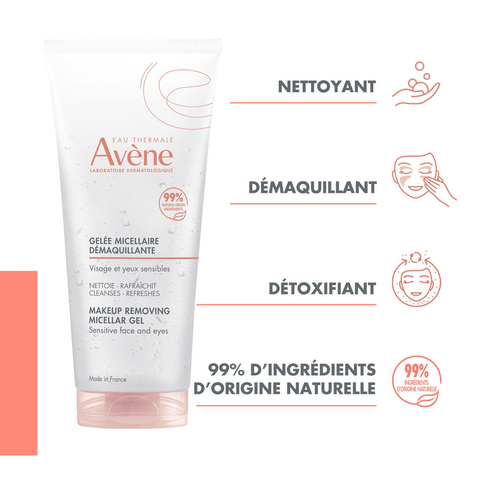 Avène Les Essentiels Gelée Micellaire Demaquillage 200ml