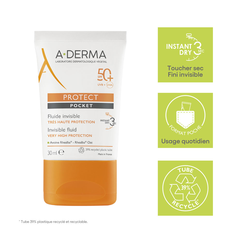 A-Derma Protect Pocket Fluide Invisible SPF50+ 30ml