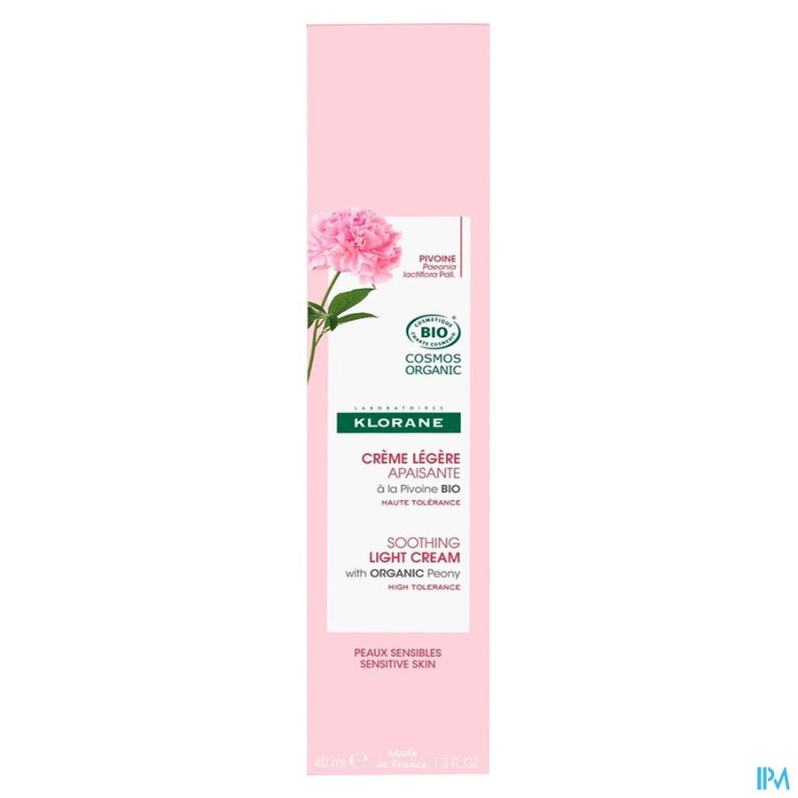 Klorane Pioenroos Lichte Crème Bio 40ml