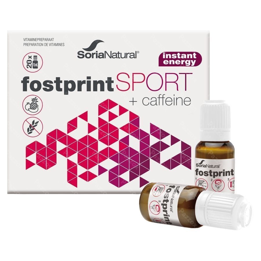Soria Natural Fostprint Sport 15ml 20 Flesjes