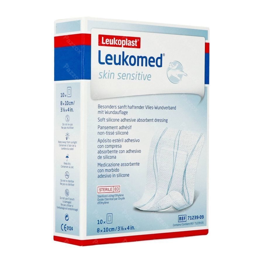 Leukomed Skin Sens. 8cmx10cm 10