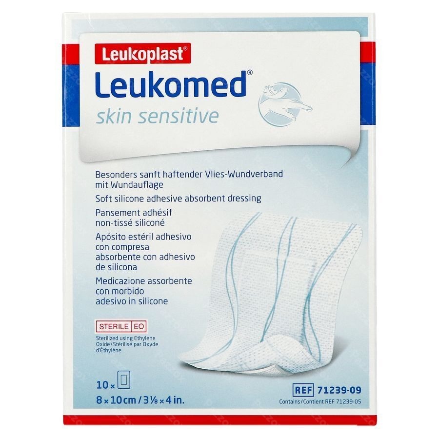 Leukomed Skin Sens. 8cmx10cm 10